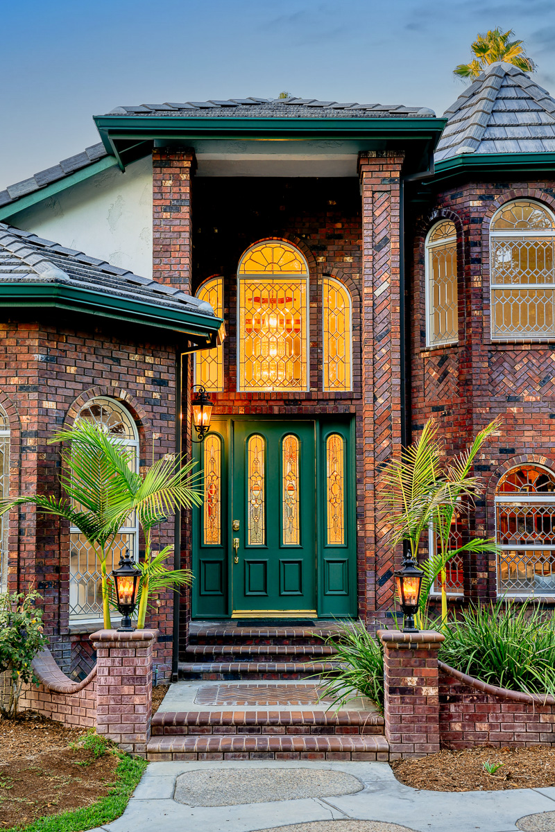Family room with fireplace